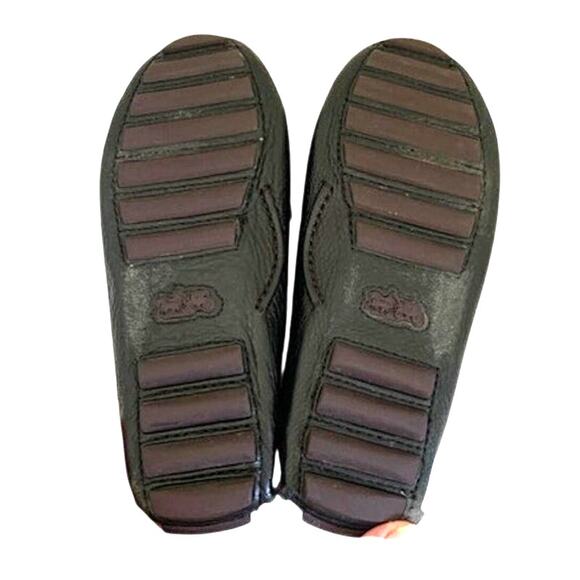 Coach-Crosby-Turnlock-Driver-Slip On Loafers-Black-Leather-Womens-Size 5.5 - Picture 8 of 10